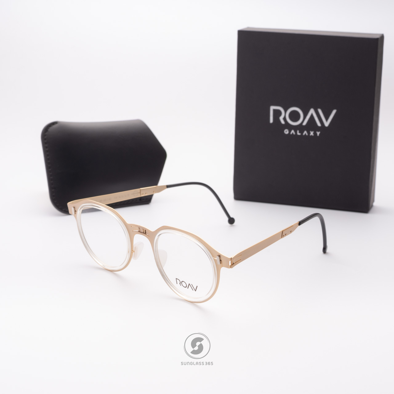 แว่นสายตา ROAV ACE 6004 Brush Gold/Crystal+Demi