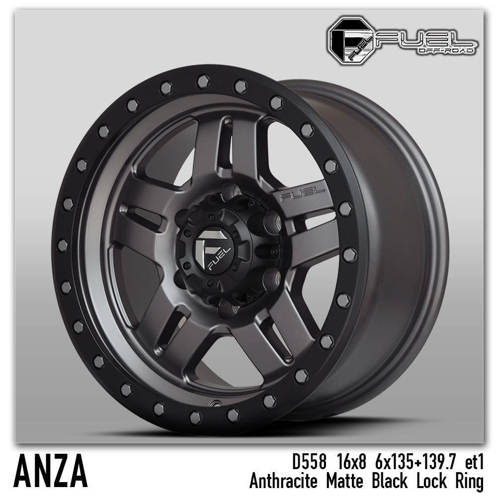 ล้อ USA. แท้ FUEL ANZA D582 16x9 6x139.7 ET+1