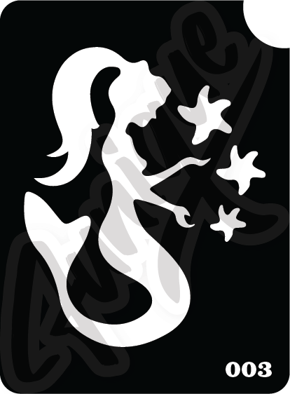 SET 6 Stencil บล็อกสติกเกอร์ รอยสักกากเพชร เพ้นท์กากเพชร กลิตเตอร์ Funique สติ๊กเกอร์ แบบลาย DIY งานประดิษฐ์