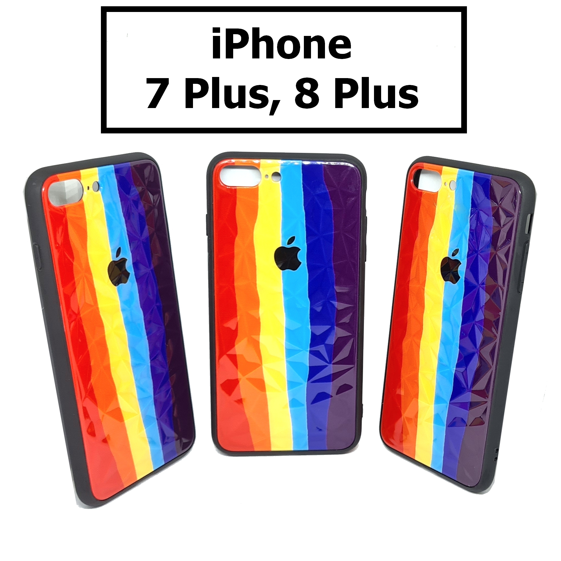 เคสสีรุ้ง 3 มิติ - iPhone 7 Plus, 8 Plus