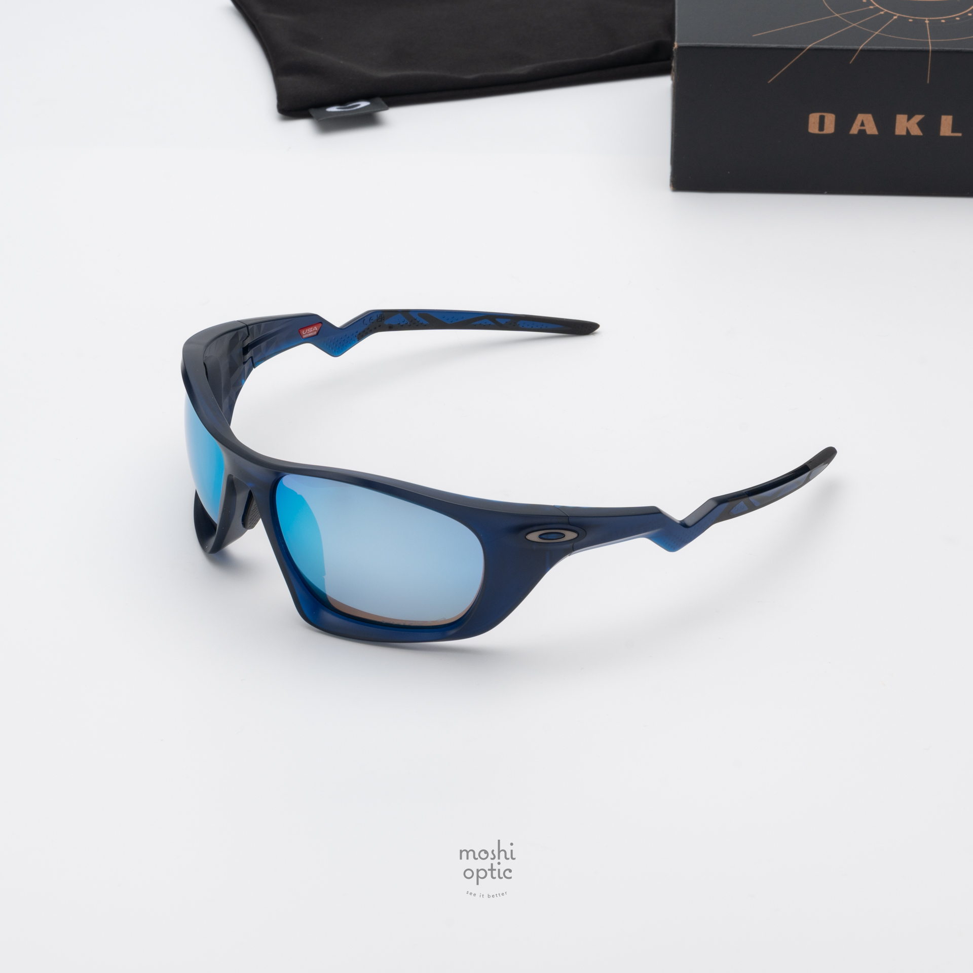 OAKLEY Lateralis OO9431-03 Matte Transparent Blue Prizm Deep Water Polarized