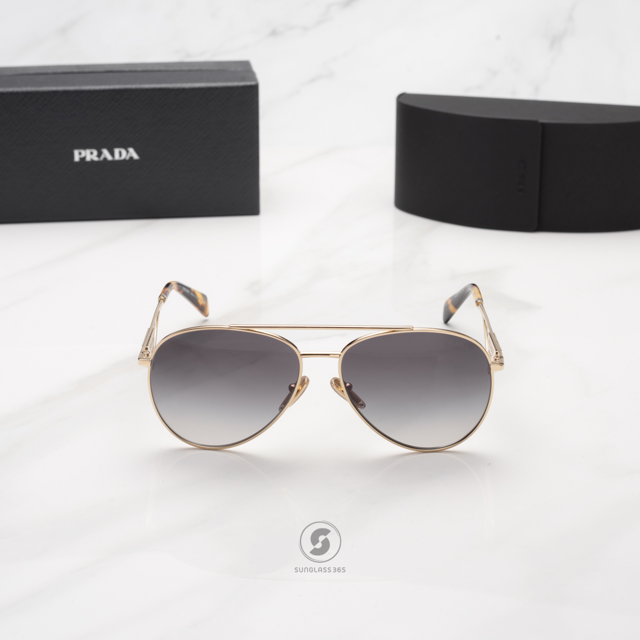 PRADA PR73ZS ZVN5D1 Pale Gold Gradient