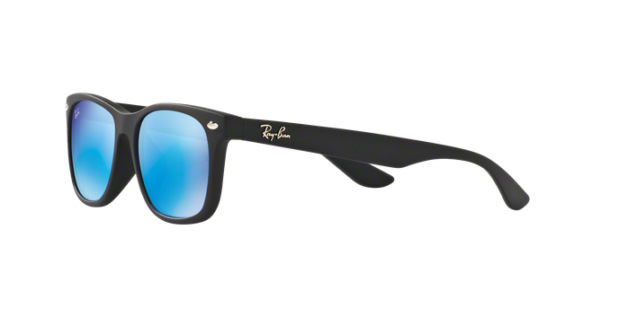 Ray Ban RJ9052SF 100S55 MATTE BLACK Blue Mirror