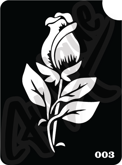 SET 4 Stencil บล็อกสติกเกอร์ รอยสักกากเพชร เพ้นท์กากเพชร กลิตเตอร์ Funique สติ๊กเกอร์ แบบลาย DIY งานประดิษฐ์