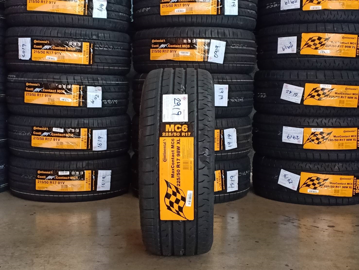 CONTINENTAL MC6 225/50-17 ปี19 มาใหม่ ราคาถูกกว่าเดิม
