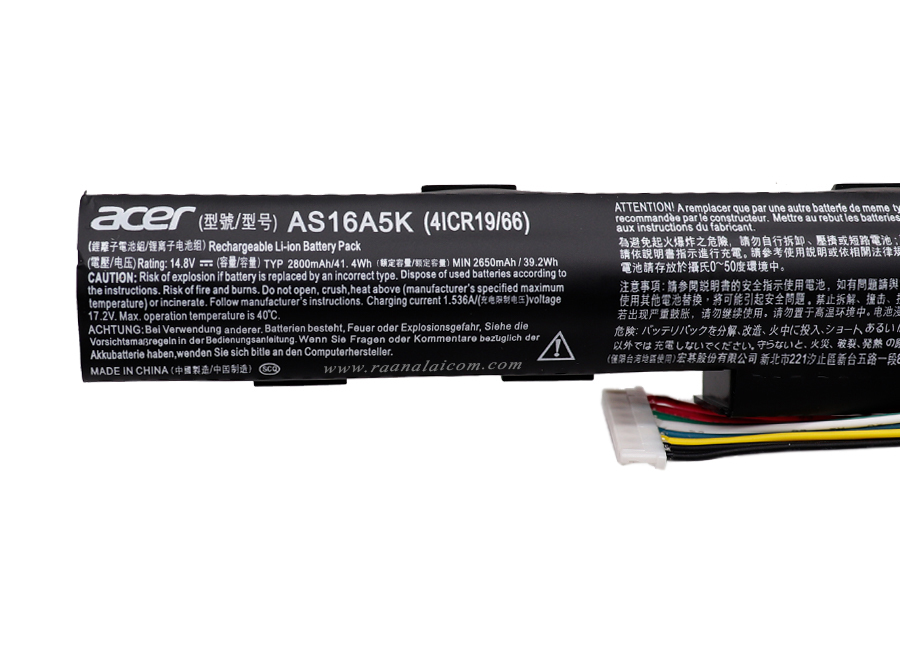 Battery Acer E5-575G ลดราคาพิเศษ AS16A5K Original แบตเตอรี่ โน๊ตบุ๊ค ACER E5-575 575G ตรงรุ่น