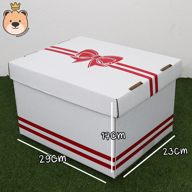 กล่อง ของขวัญ เซอร์ไพร์แฟน พร้อม เม็ดโฟม + ช่อดอกไม้ มีกล่องให้เลือก 7 แบบ