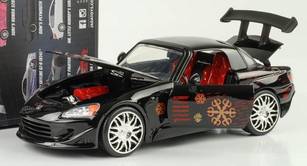 พรีออเดอร์ Jada โมเดลรถ โมเดลรถยนต์ ฟาส "Fast" Johnny`S Honda S2000 Black สเกล 1:24
