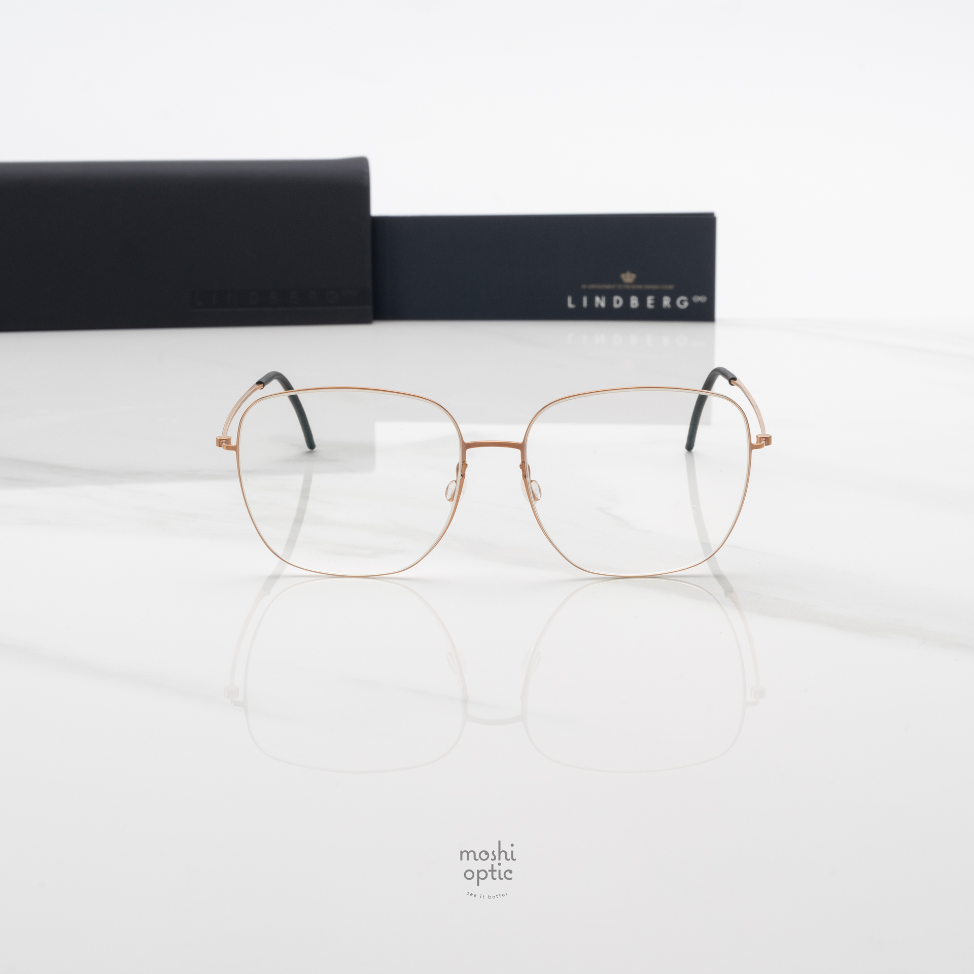 แว่นสายตา Lindberg Thintanium 081 1505L 5544 T850 PU15