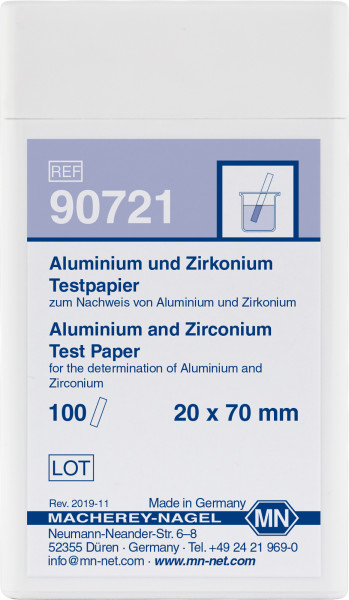 Aluminum/Zirconium test paper 90721 กระดาษทดสอบอลูมิเนียม/เซอร์โคเนียม