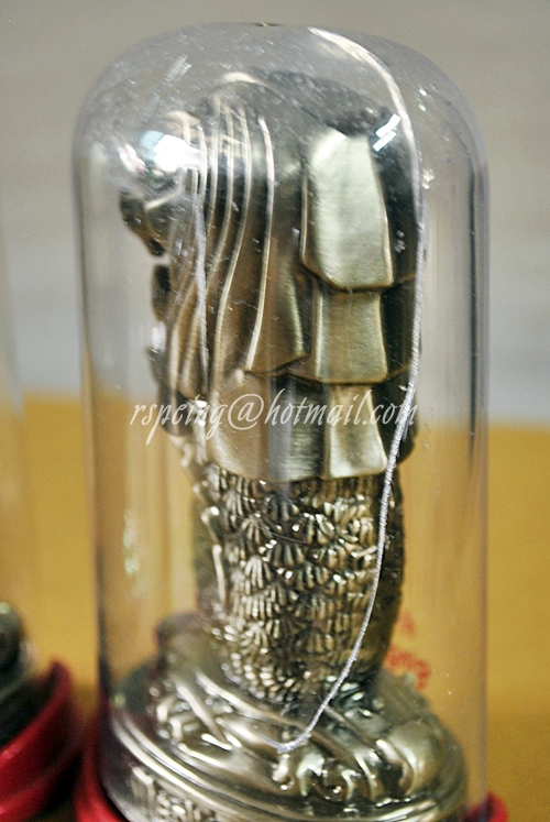 ส้อมจิ้มผลไม้ในกระปุกโลหะสิงโต Merlion