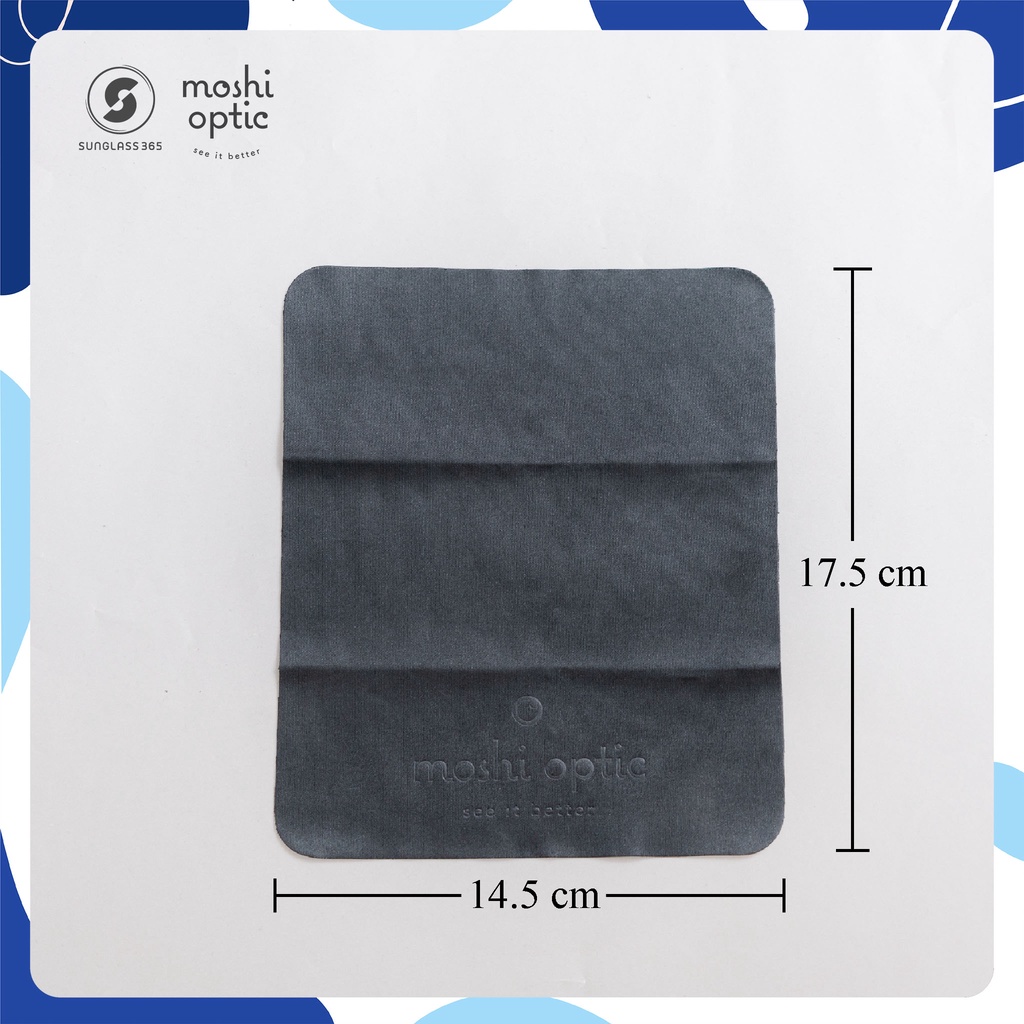 ผ้าเช็ดแว่นตาอย่างดี MOSHI OPTIC แท้ ผ้า MICRO FIBER NANO เนื้อละเอียด นุ่ม เช็ดแว่น เลนส์กล้อง คอมพิวเตอร์ มือถือ