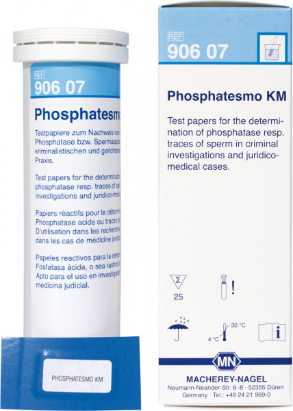 Phosphatesmo KM 90607 กระดาษทดสอบสเปิร์ม(กรดฟอสฟาเตส)