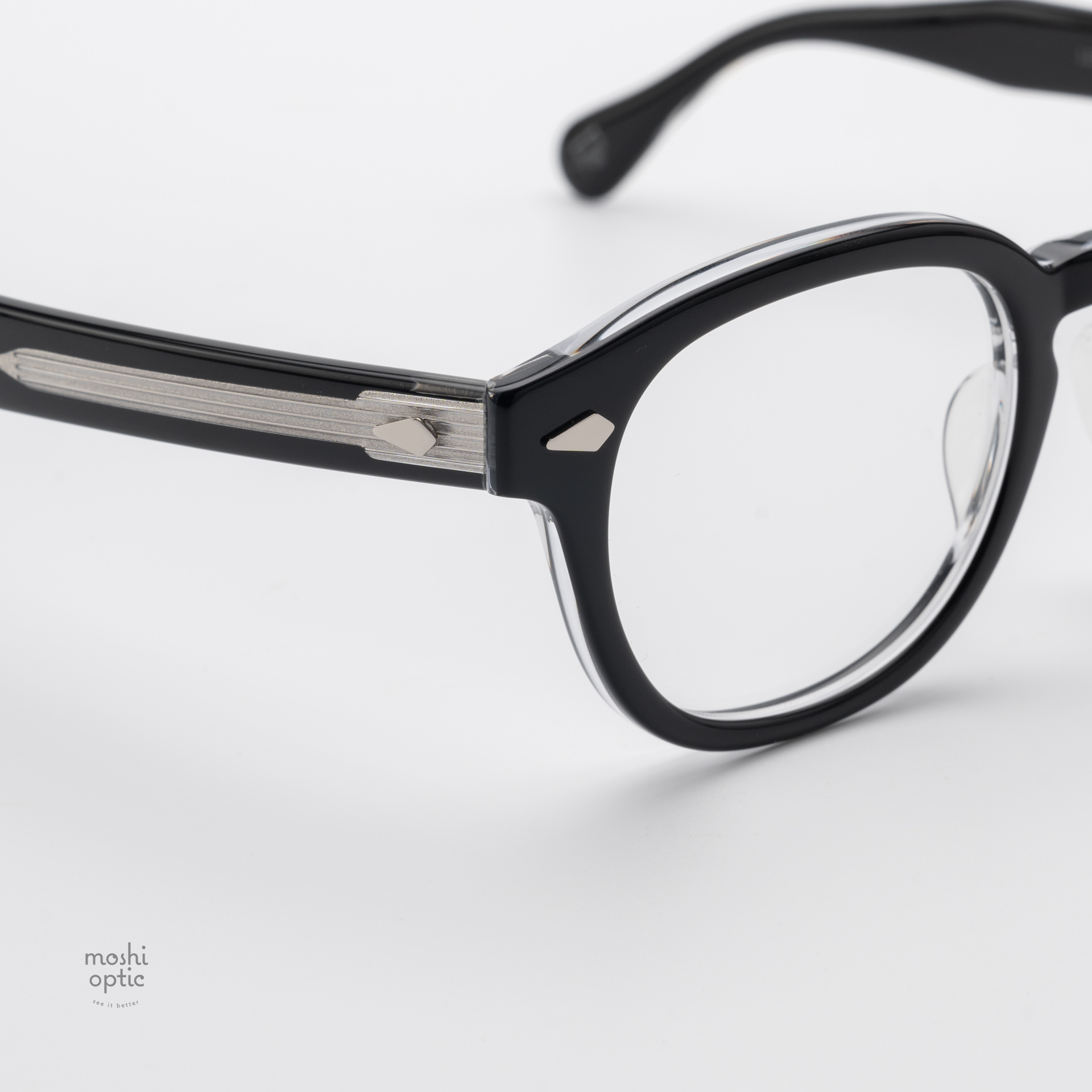 แว่นสายตา Moscot Lemtosh LTD WDA Onyx Black Crystal