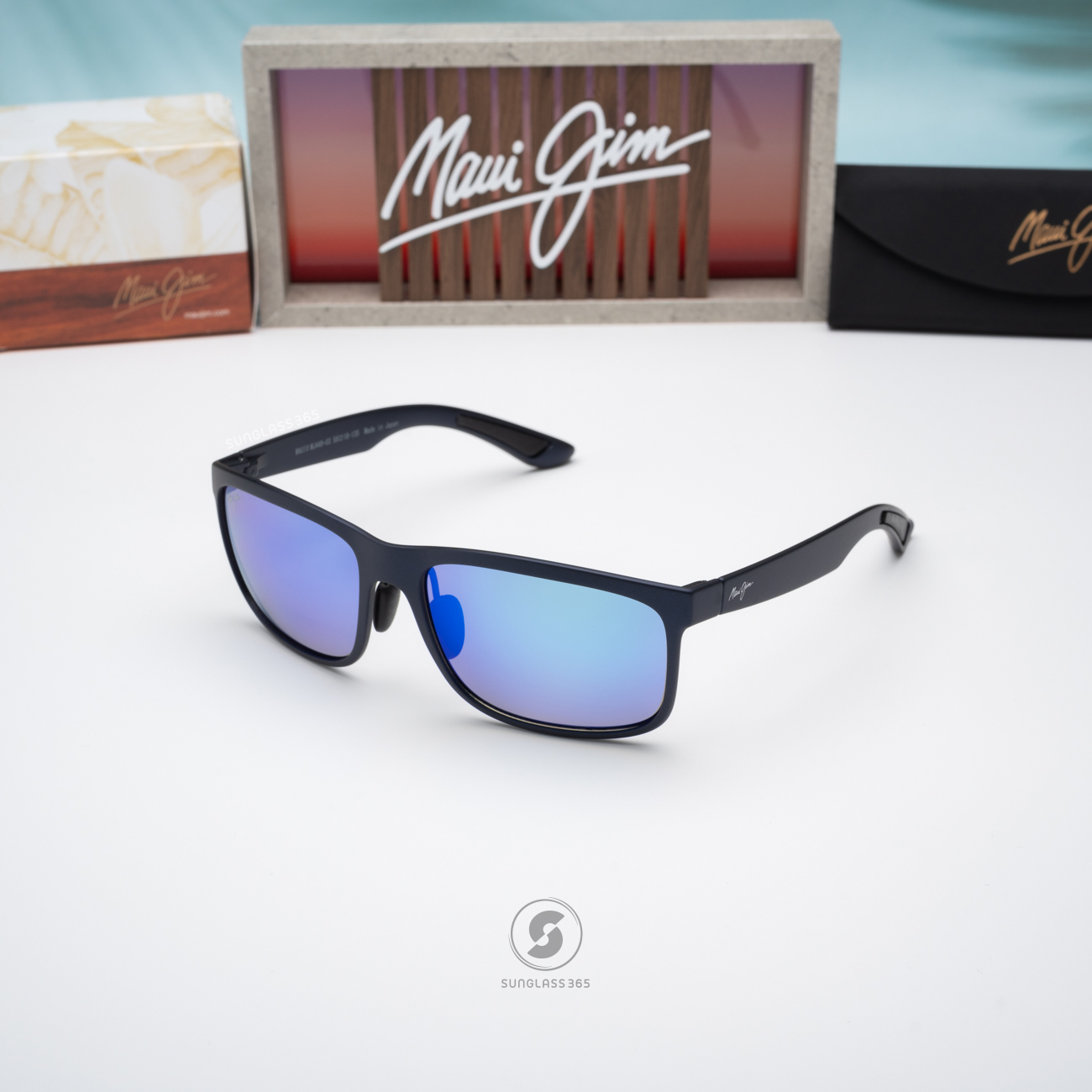 แว่นกันแดด Maui Jim HUELO MJ B449 03 Blue Hawaii