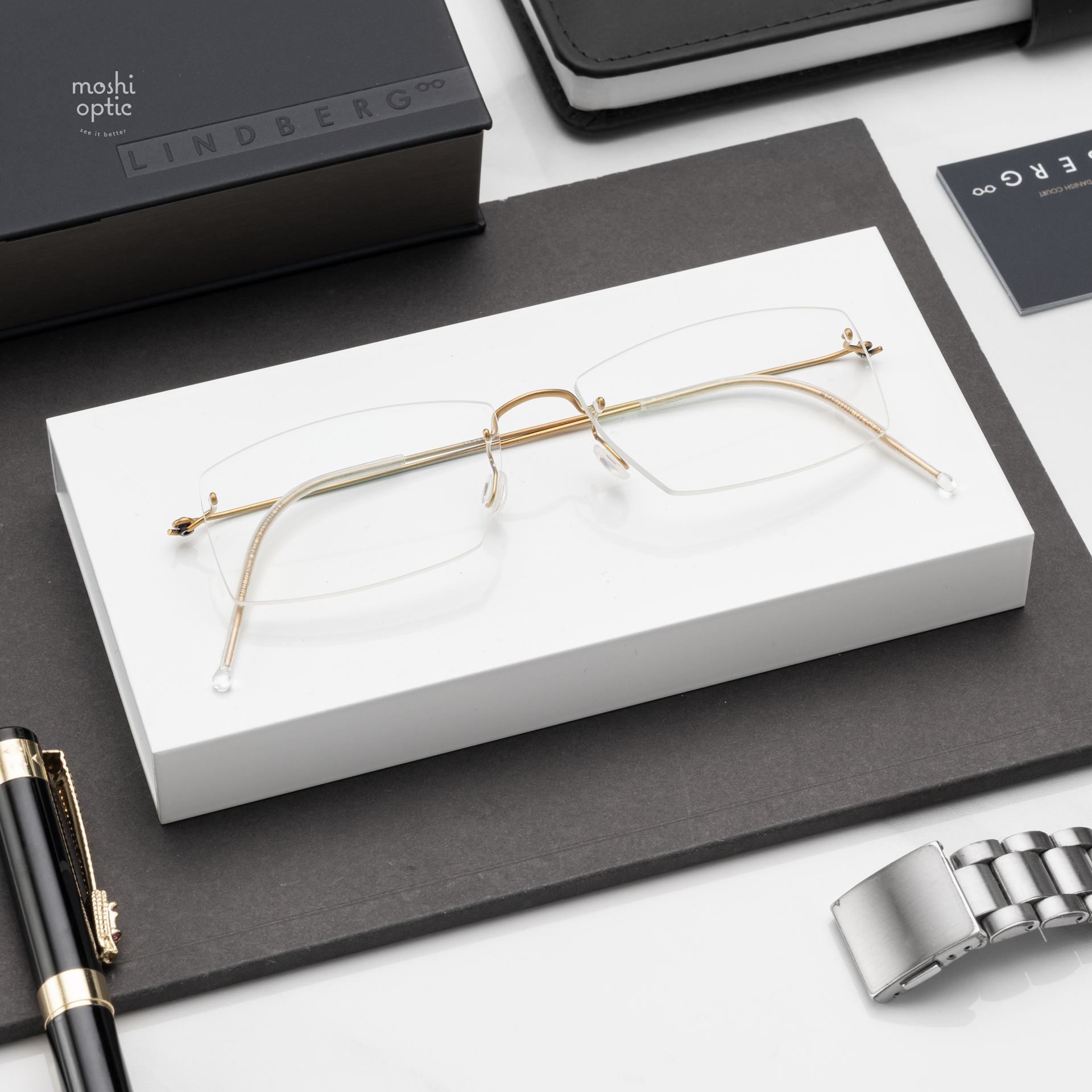 แว่นสายตา Lindberg Spirit Titanium SPI2514 040 1505L GT