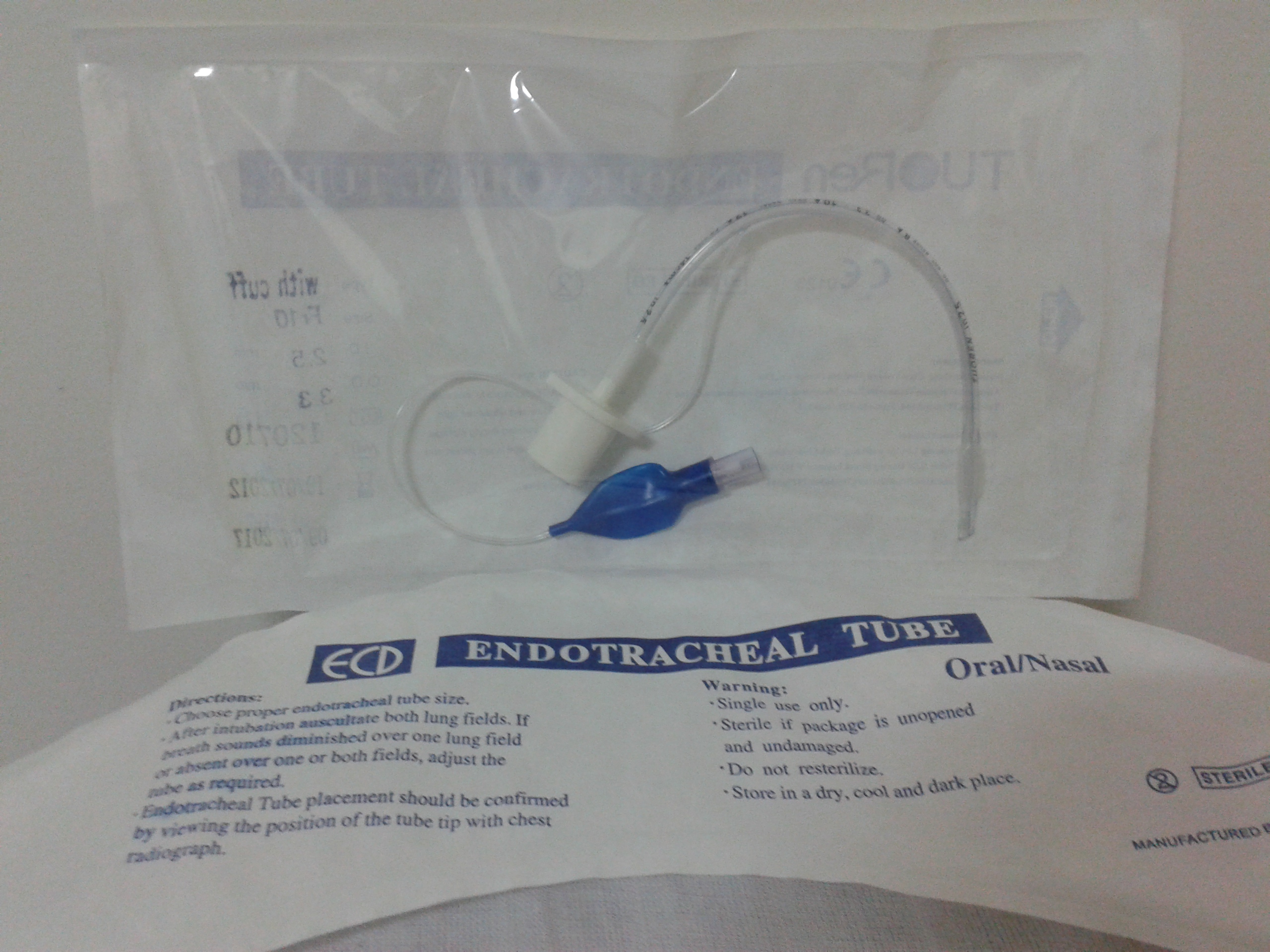 Endotracheal Tube Normal with cuff