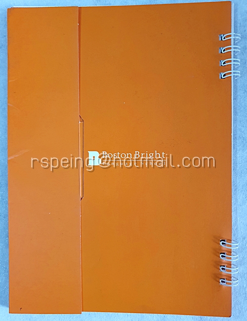 ปฏิทินตั้งโต๊ะ Boston Bright Language School 2014 (2557) Calendar Notebook 2014