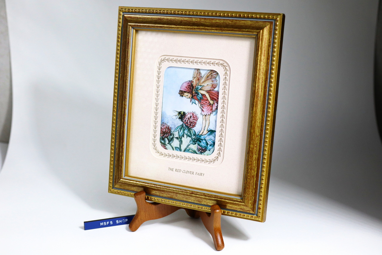 [Vintage] Manuscript - The Red Clover Fairy ภาพพิมพ์พร้อมกรอบรูป