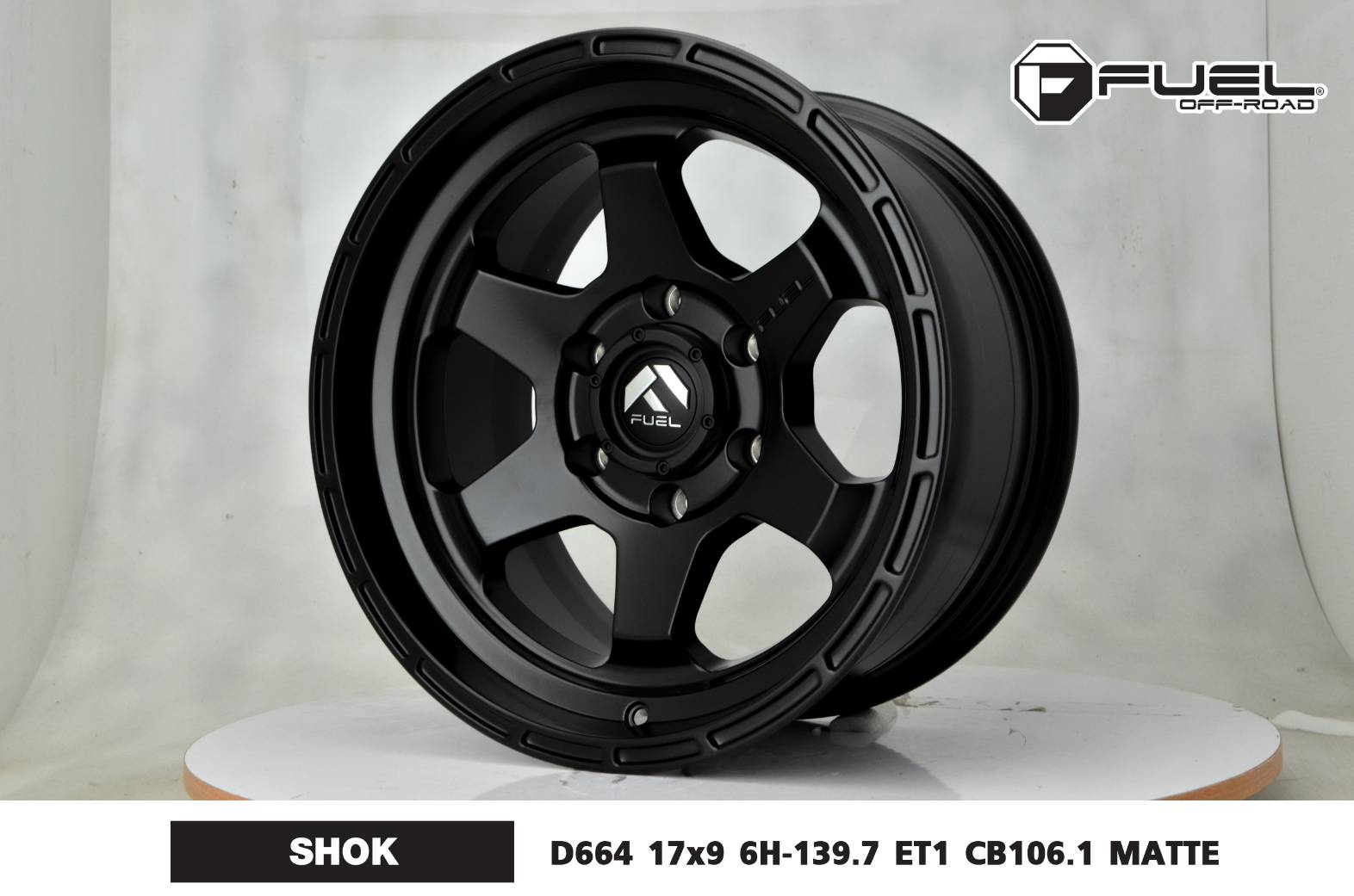 ล้อแม็ก USA. แท้ FUEL SHOK D664 17x9.0 6x139.7 ET+1 ราคาพิเศษ