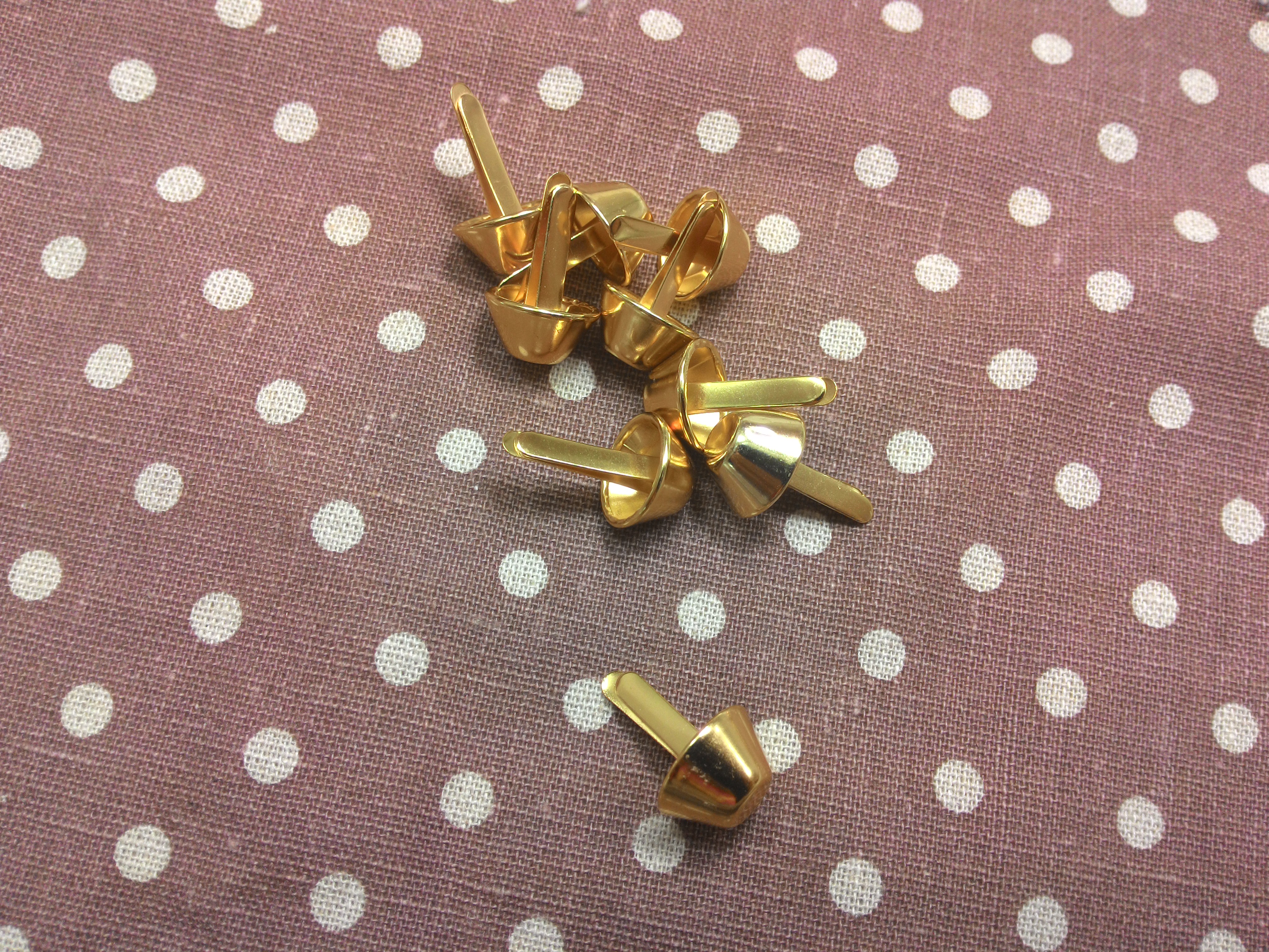 หมุดกรวย15mm ทอง