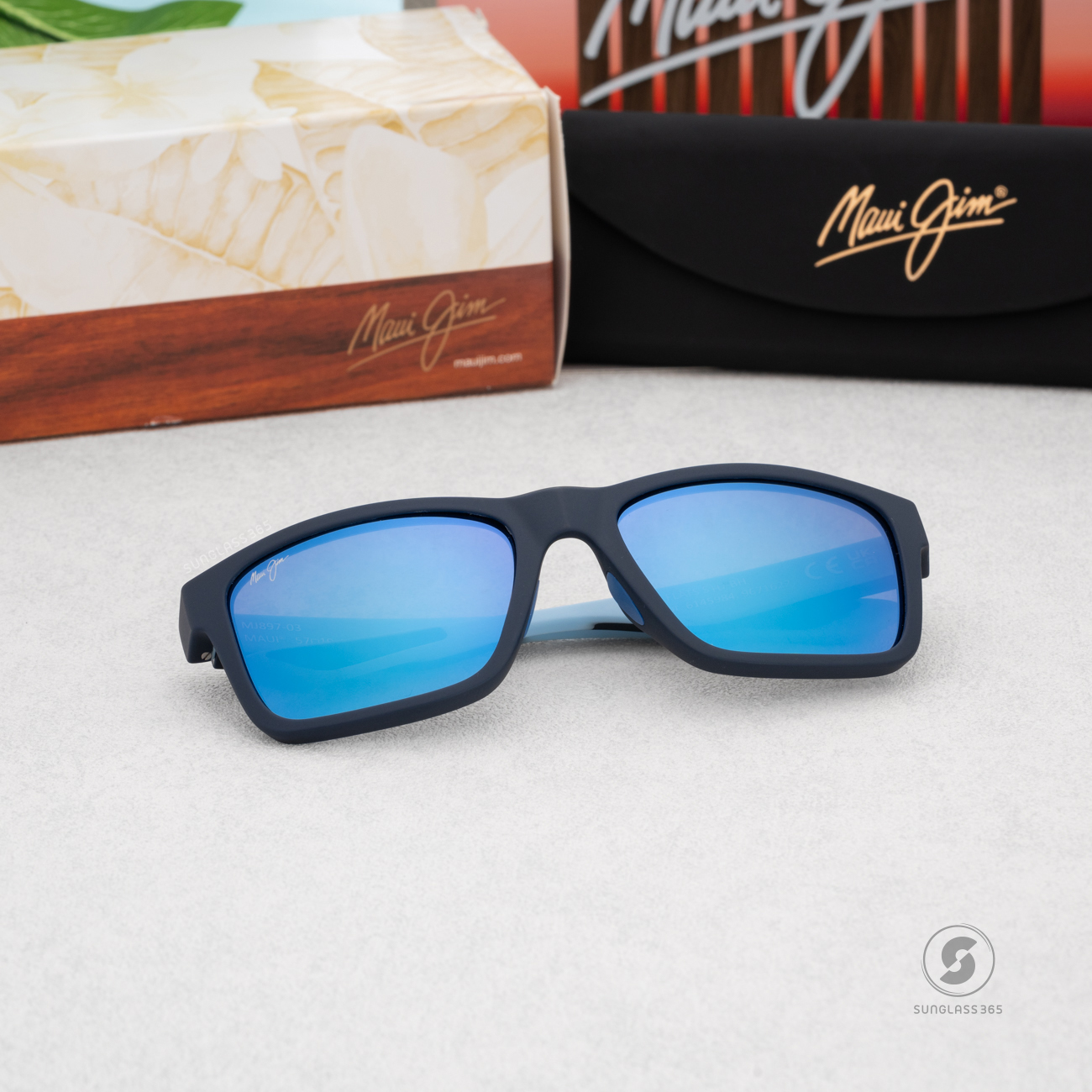 แว่นกันแดด Maui Jim The Flats MJ B897 03 Blue Hawaii