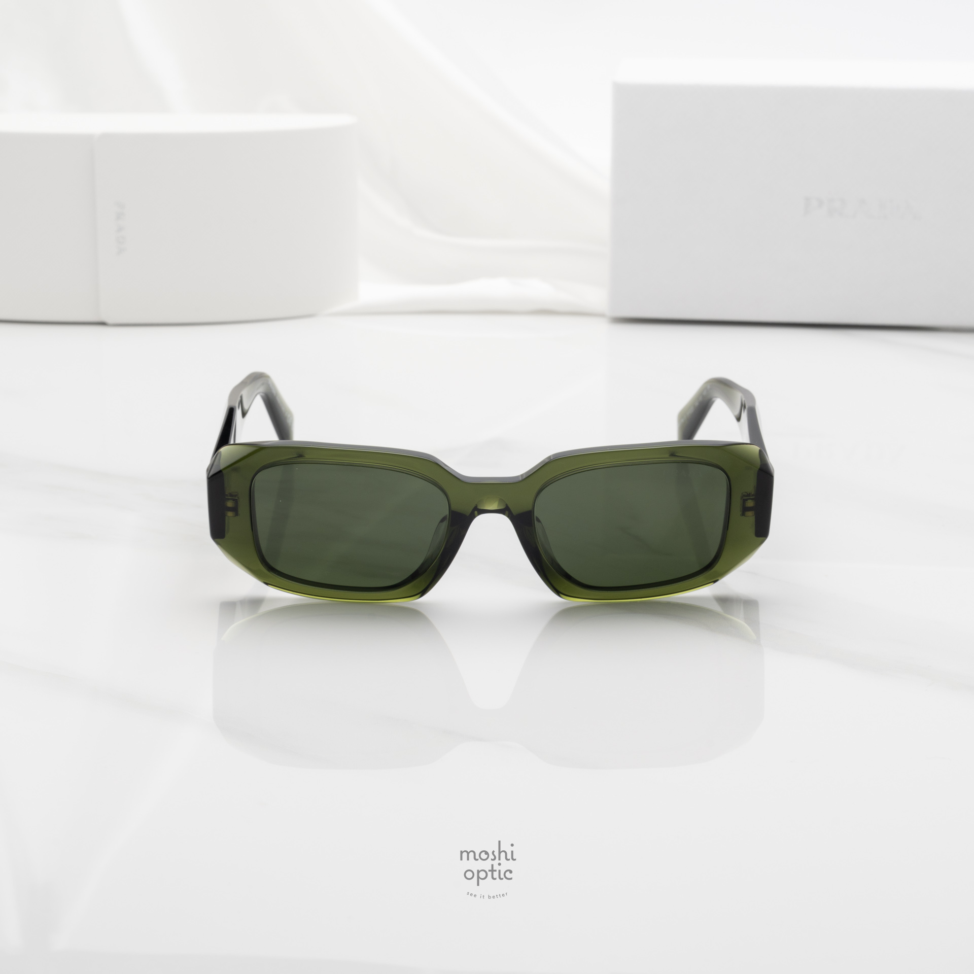 PRADA Symbole PR17WSF 19Z1I0 Transparent Bottle