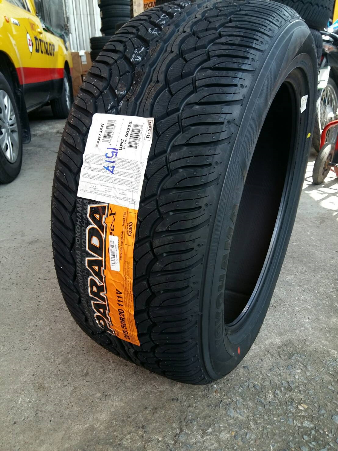 YOKOHAMA PARADA 265-50-20 เส้น 5900 ปกติ 8000 บาท