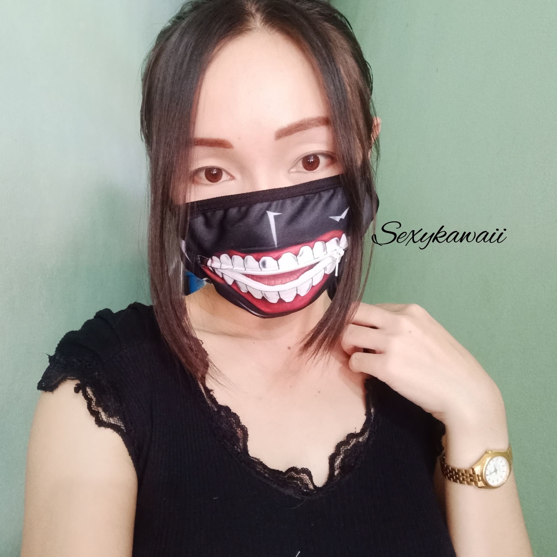 หน้ากากผ้า Tokoy Ghoul หน้ากากคาเนกิ เคน