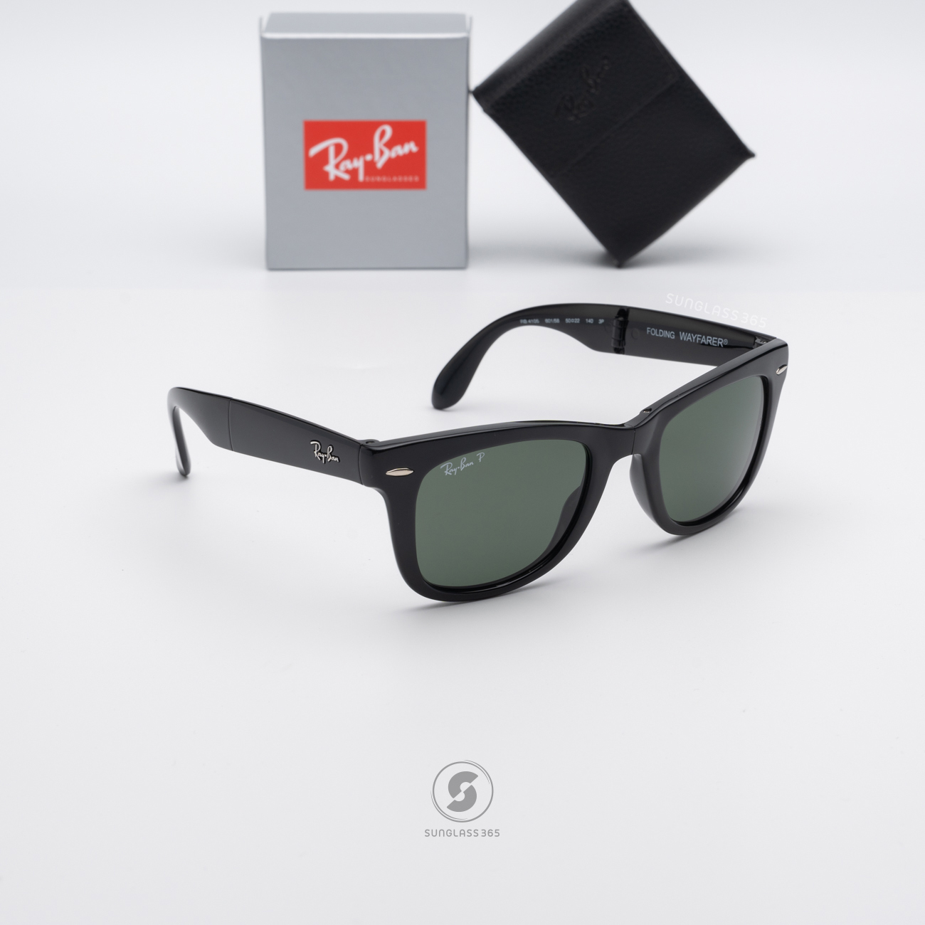 Ray Ban Folding Wayfarer RB4105 601/58 Black G-15 Polarized