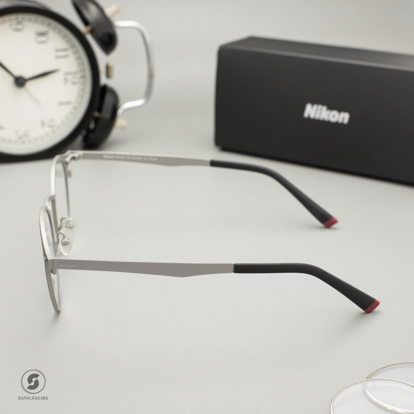 NIKON Frame NC3045 Red Color Touch Series Matte Dark Gun / Matte Grey