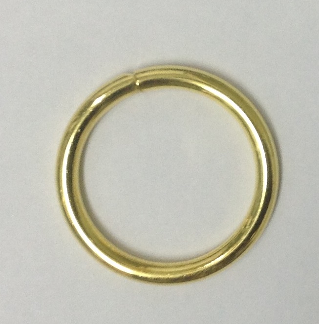 ห่วงกลม1นิ้ว ทอง