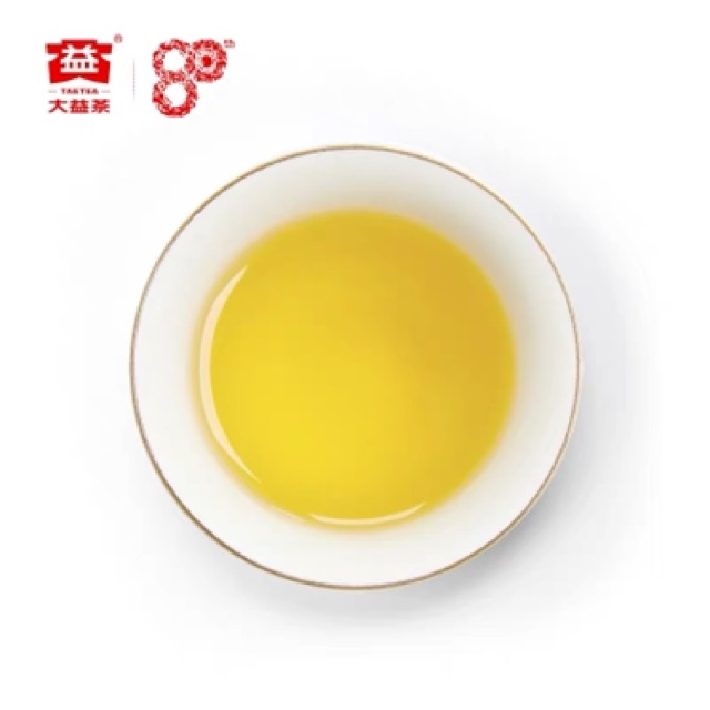 ขาผู่เอ๋อร์ดิบ ต้าอี้ รุ่น โป๋วจินฟางจวน ปี2014 น้ำหนัก 240 กรัม