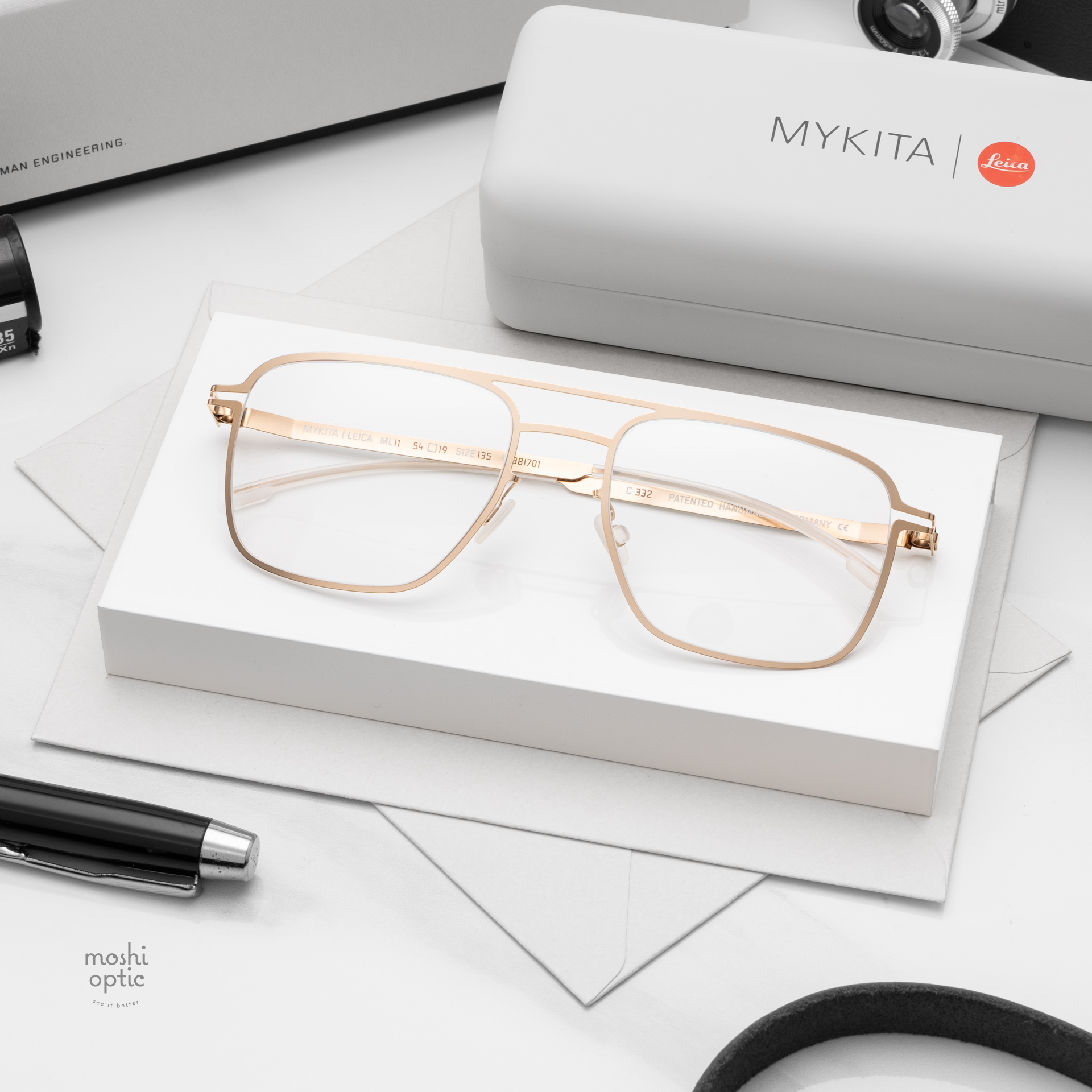 แว่นสายตา MYKITA LEICA ML11 C332 Light Champagne Gold