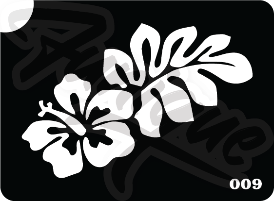 SET 4 Stencil บล็อกสติกเกอร์ รอยสักกากเพชร เพ้นท์กากเพชร กลิตเตอร์ Funique สติ๊กเกอร์ แบบลาย DIY งานประดิษฐ์