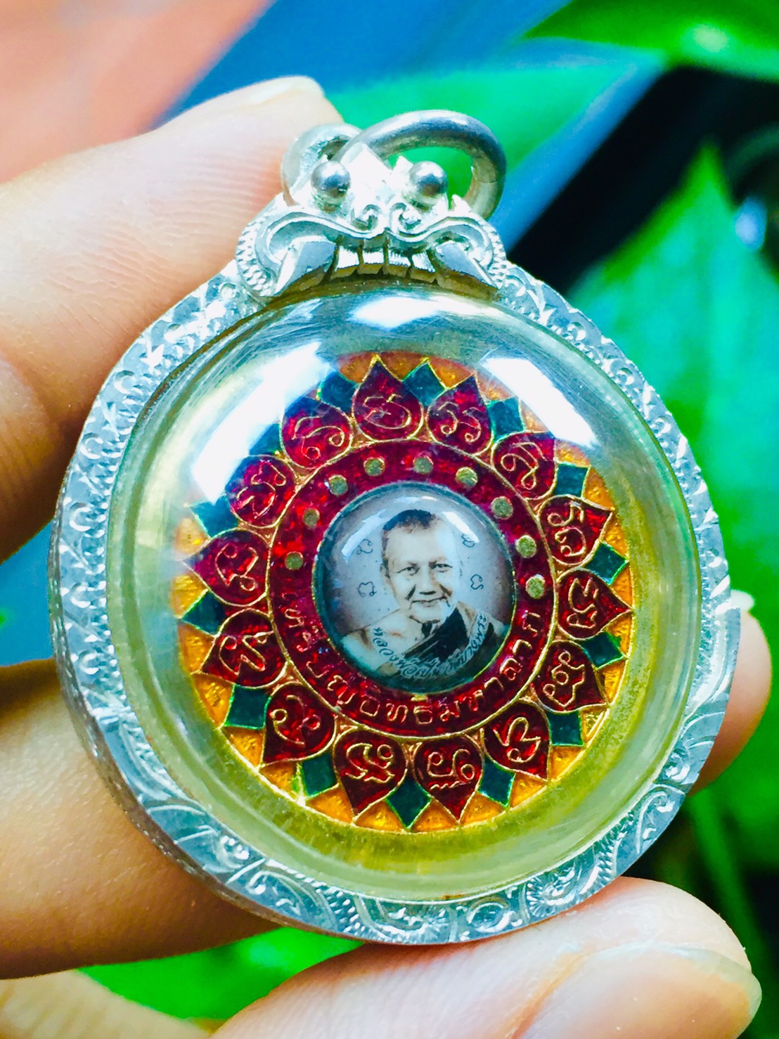 หลวงพ่อเปิ่น เหรียญอิทธิมหาลาภปี 2527 พร้อมกรอบ