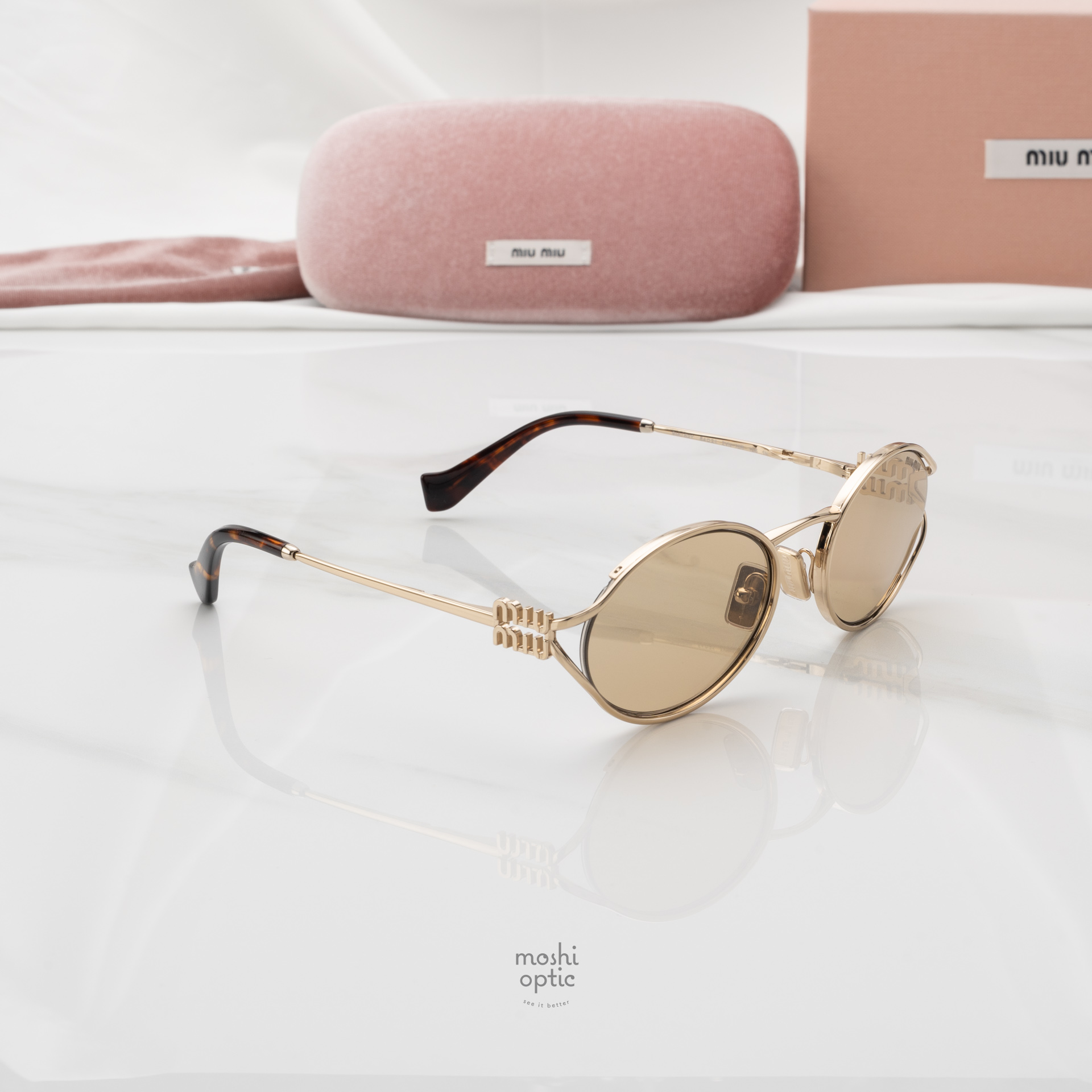 แว่นกันแดด Miu Miu Logo MU52YS ZVN10R