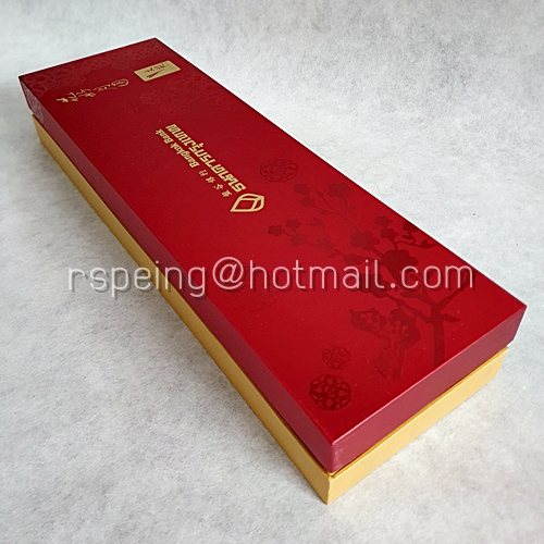 กล่องขนมไหว้พระจันทร์สีแดง-ทอง (กระดาษ) ธนาคารกรุงเทพ