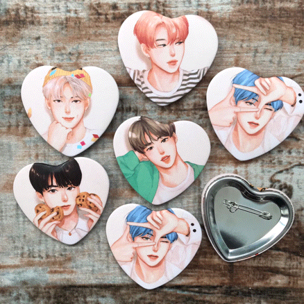 เข็มกลัดหัวใจ รับผลิตเข็มกลัดหัวใจ คุณภาพดี