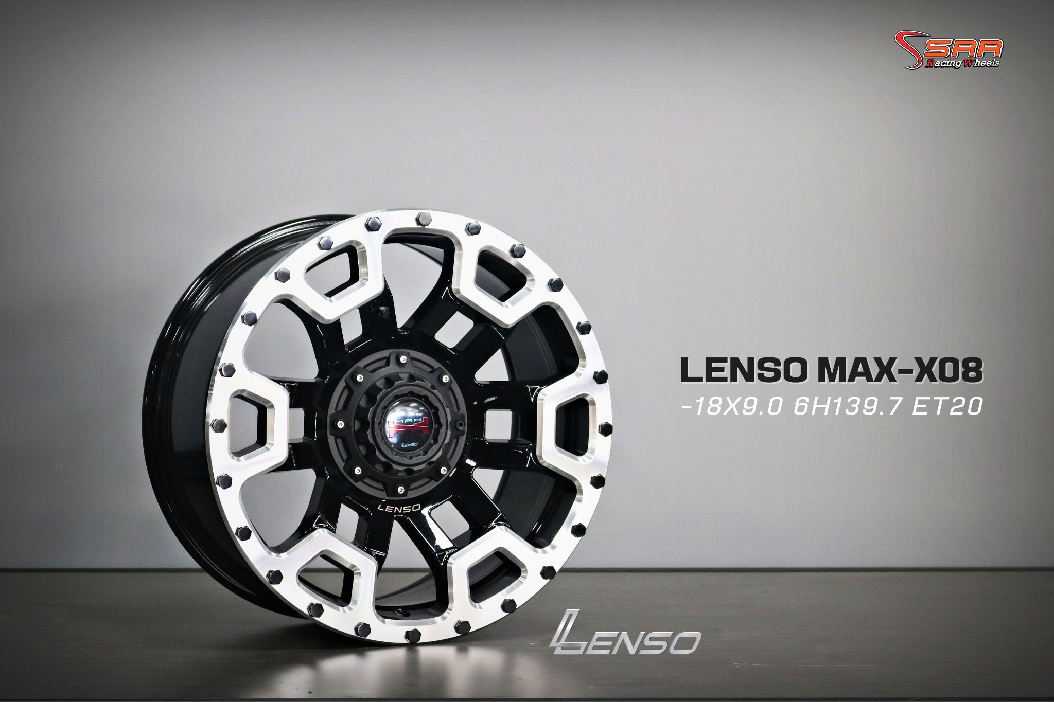 LENSO MAX-X08 สีดำหน้าเงา