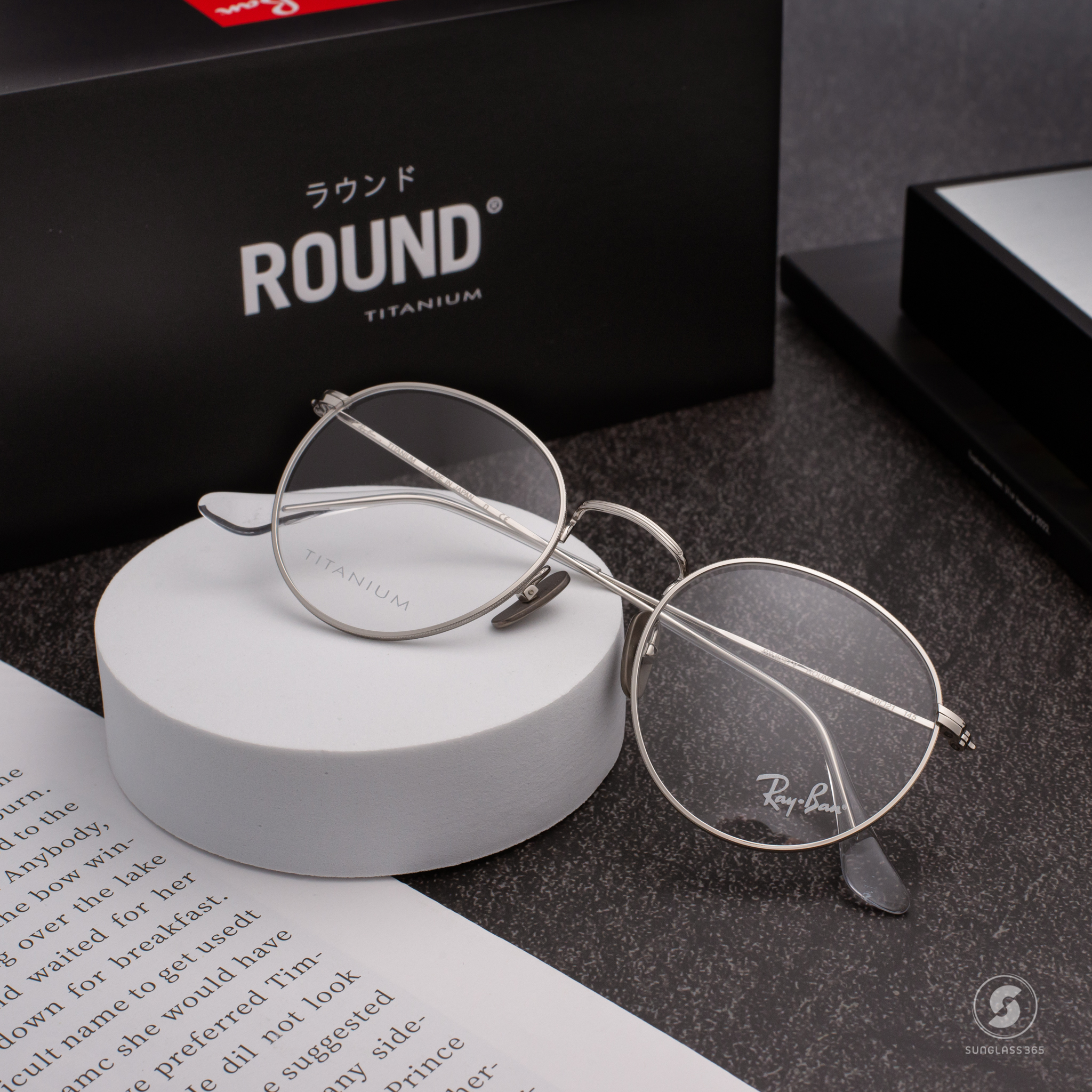 Ray-Ban RX8247V Round Titanium 1224 Silver