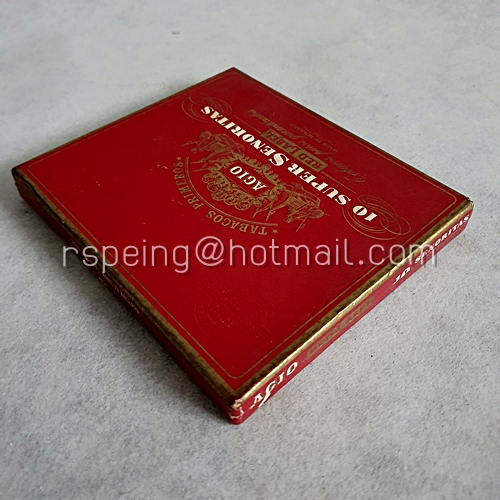 กล่องบุหรี่ (กระดาษ) Agio 10 Super Senoritas Red Label