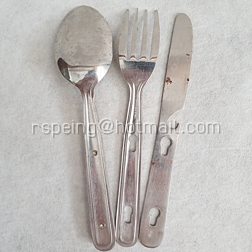 ชุดช้อน ส้อม มีด สแตนเลสวินเทจ แบบล็อคเข้ากันได้