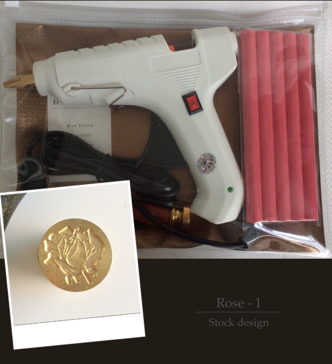 Wax stamp set (Rose 2)