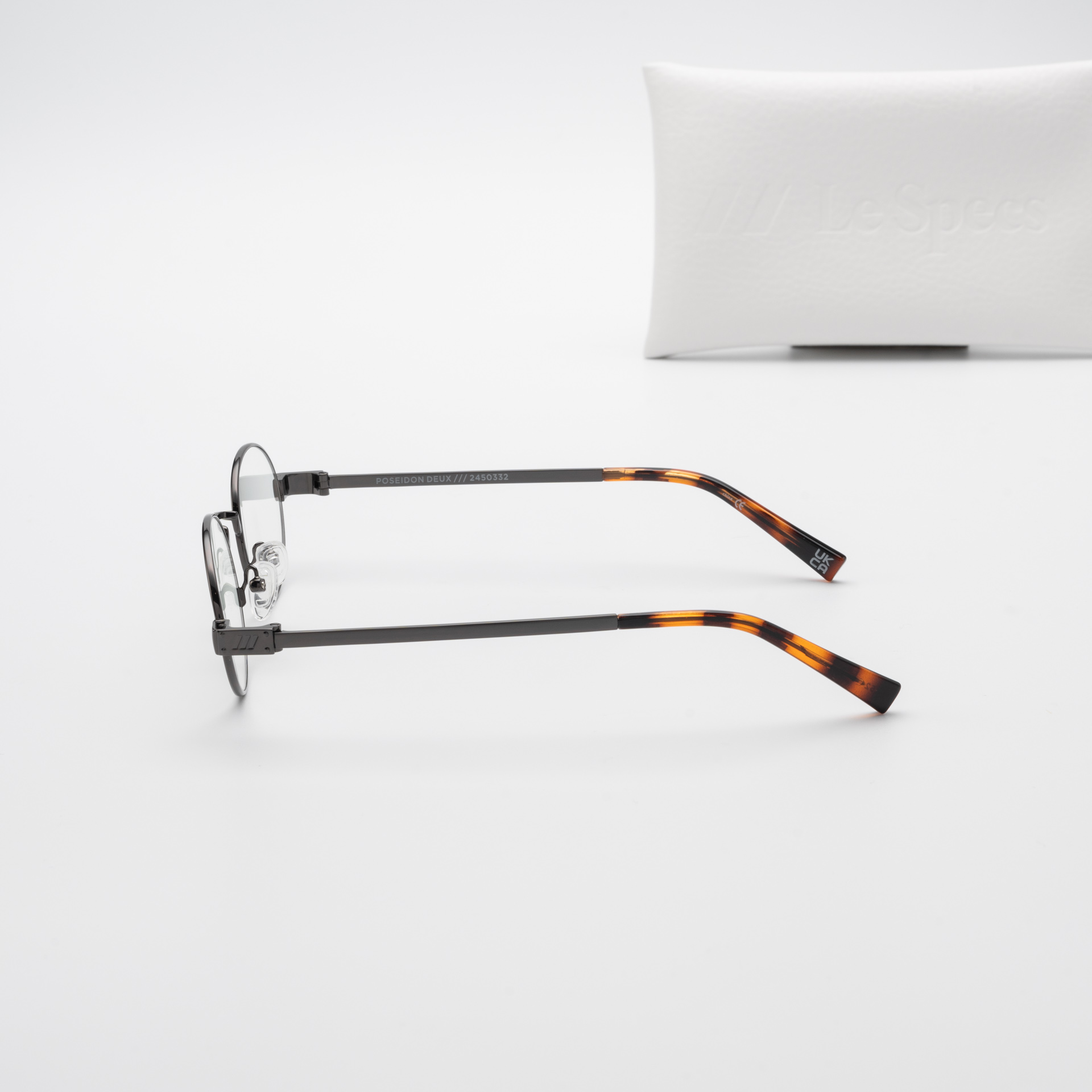 แว่นกันแดด Le Specs LSP2450332 POSEIDON DEUX Dark Gunmetal Blue Light