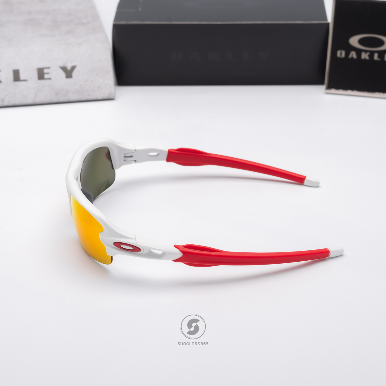 Oakley OJ9008-09 Flak XXS Matte White Prizm Ruby