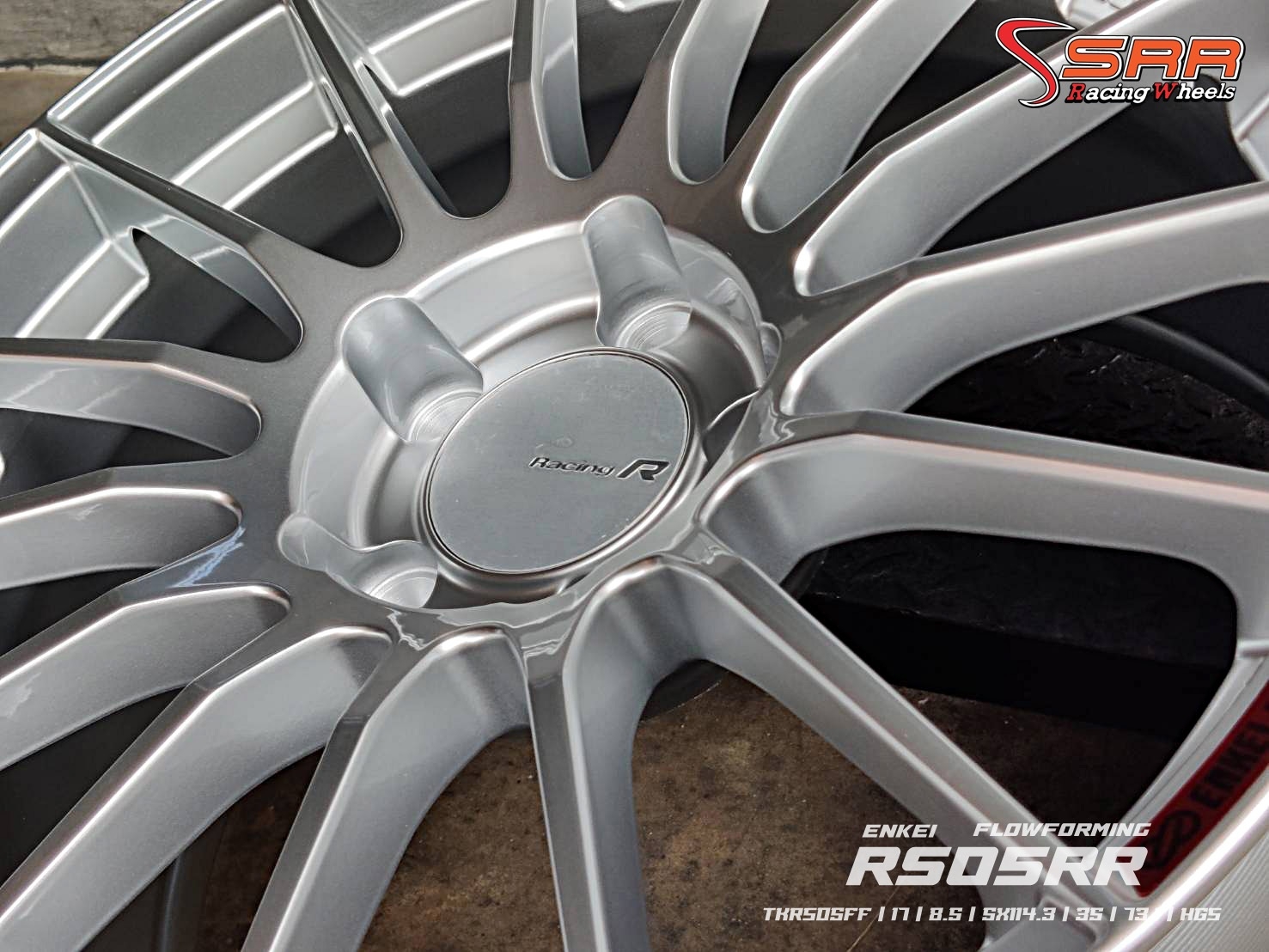 TK-SMART : ENKEI-RS05RR (FLOWFORMING) 17X8.5 5H114.3 +35 HIGH GLOSS SILVER (ซิลเวอร์)