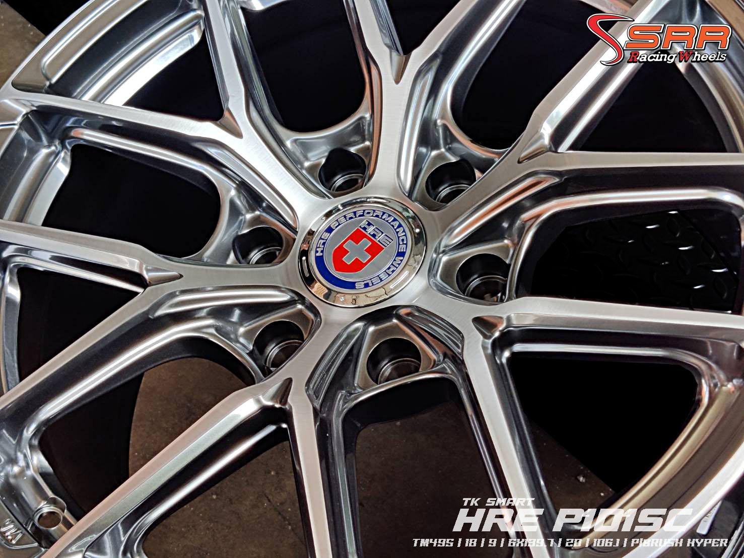 TK SMART : TM495 18X9 6X139.7 20 106.1 P/BRUSH HYPER (หน้าเงาร่องไฮเปอร์)