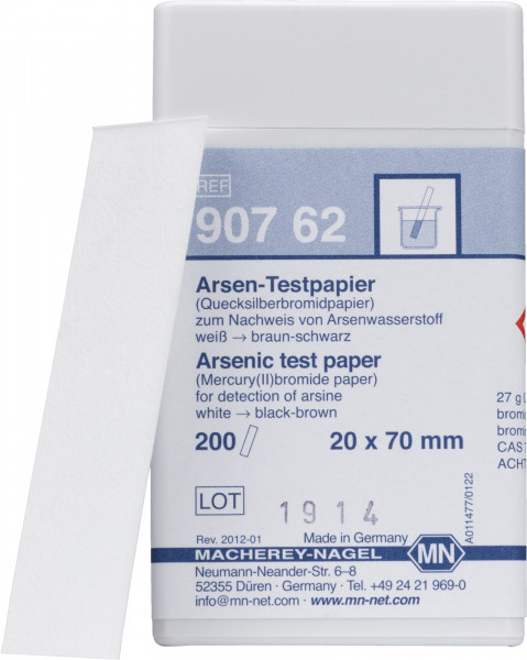 Arsenic test paper (mercury bromide paper) 90762 กระดาษทดสอบสารหนู (ปรอทโบรไมด์)