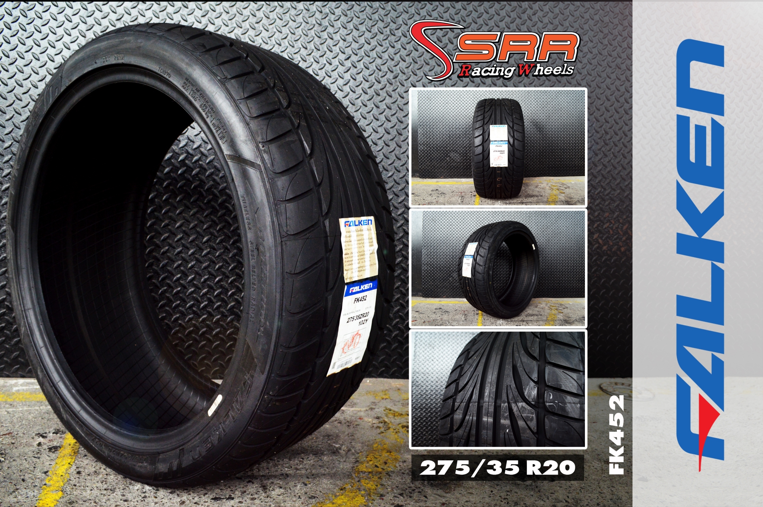 ยางเข้ามาใหม่ FALKEN FK452 275/35-20 ปี18 ราคาพิเศษ